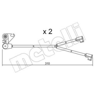 Датчик износа колодок METELLI _SU.170K фото