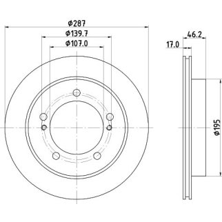 Диск тормозной TRIALLI DF 240106 фото 3