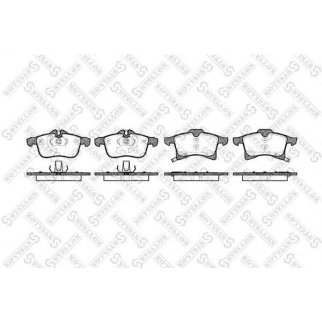 Колодки передние Opel Meriva 1.4-1.7DTi 03&gt; STELLOX 1047002_SX фото