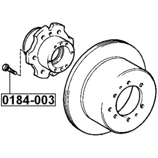 Шпилька колеса FEBEST 0184-003 фото 2