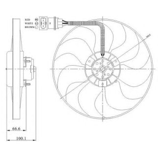 Вентилятор радиатора NRF 47204 фото