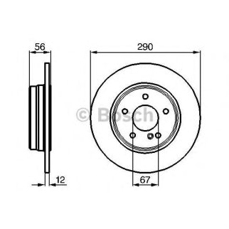 Диск торм. зад. Mercedes E280-E430 W210 (290x10) фото