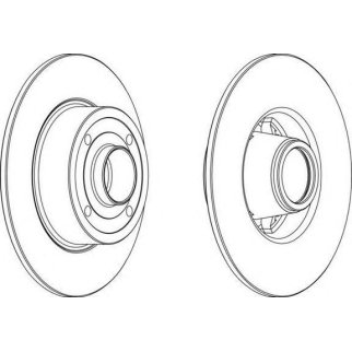 Диск торм. зад. RENAULT MEGANE II,CLIO фото