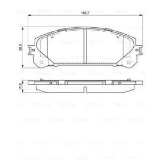 Колодки тормозные передние к-кт BOSCH 0 986 494 686 фото