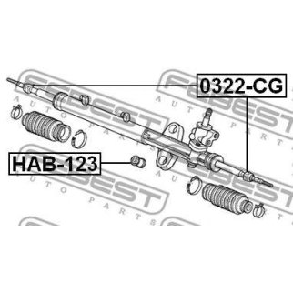 Тяга рулевая FEBEST 0322-CG фото