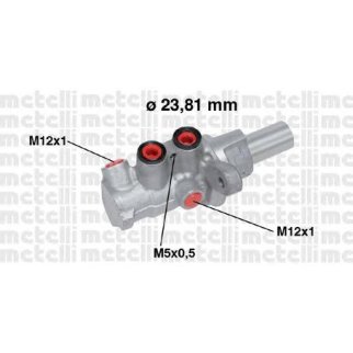 Цилиндр тормозной главный metelli 05-0749 фото