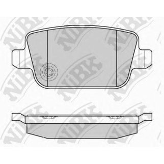 Колодки тормозные задние дисковые к-кт NiBK PN0461 фото