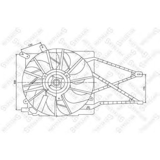 29-99321-SX_вентилятор охлаждения! Opel Astra/Zafira 1.6-2.2 98-05 фото
