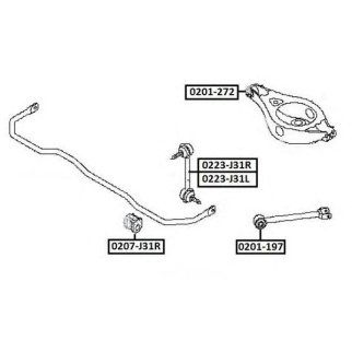 ТЯГА СТАБИЛИЗАТОРА ЗАДНЯЯ ЛЕВАЯ фото