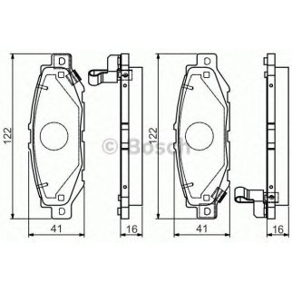 Колодки тормозные BOSCH _0 986 495 122 фото