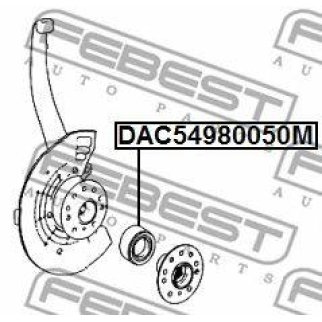 Подшипник ступицы FEBEST DAC54980050M фото