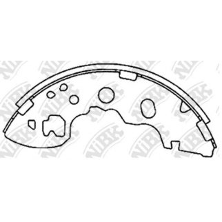 Колодки барабанные к-кт NiBK FN3426 фото
