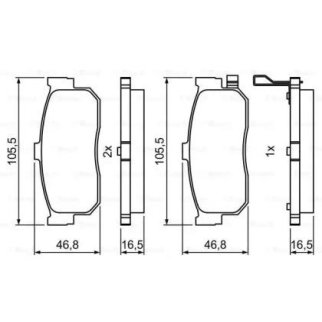 Колодки тормозные BOSCH _0 986 495 387 фото