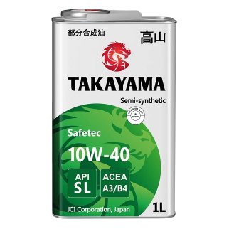 Масло моторное TAKAYAMA 10W40 API SL A3/B4 (метал.) п/синт. 1л фото