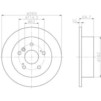 Диск тормозной задний TEXTAR 92079300 фото