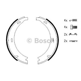 Колодки ручного тормоза к-кт BOSCH 0 986 487 543 фото