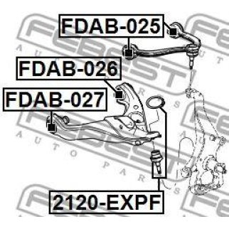 Опора шаровая FEBEST 2120-EXPF фото