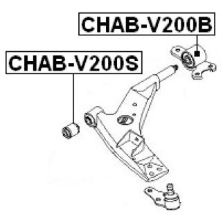 Сайлентблок FEBEST CHAB-V200S фото 2