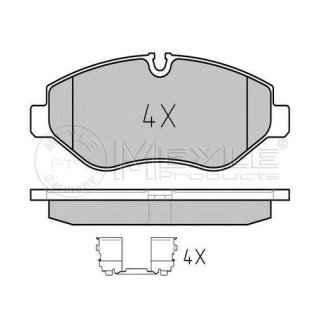Колодки передние MB W639/3/5T-Sprinter/VW Crafter 30-50/Type Brembo MEYLE 025 291 9220 фото