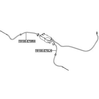 Трос ручного тормоза левый фото 2