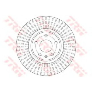 Диск тормозной передний вентилируемый TRW DF6148 фото
