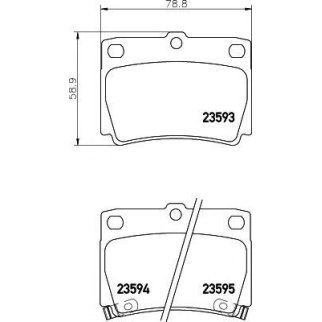 Колодки тормозные задние дисковые к-кт Hella 8DB 355 009-501 фото