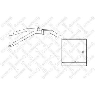 Радиатор отопителя Stellox 10-35137-SX фото