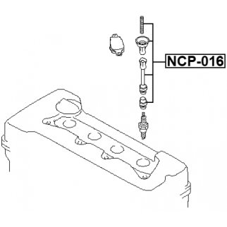 Наконечник катушки зажигания (Рк катушки зажигания) FEBEST NCP-016 фото 2