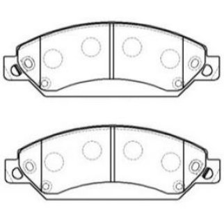 Колодки тормозные передние к-кт TRIALLI PF 4396 фото 3