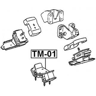 Опора двигателя задняя FEBEST TM-01 фото 2 Опора двигателя задняя FEBEST TM-01 фото 2
