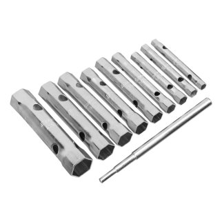 Набор ключей-трубок торцевых, 6 х 22 мм, 1 вороток, оцинкованные, 10 шт.// SPARTA фото 2