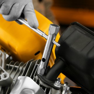 Набор ключей-трубок торцевых, 6 х 22 мм, 1 вороток, оцинкованные, 10 шт.// SPARTA фото 9