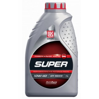 Масло моторное ЛУКОЙЛ СУПЕР 10W40 SG/CD 1л п/синт. фото 1