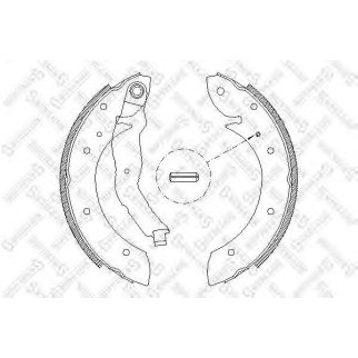 407 100-SX_=4396.00=544SBS=362225B=FSB447 !колодки барабанные BMW E36 1.6/1.8/1.8TD/TDs 90-98 фото