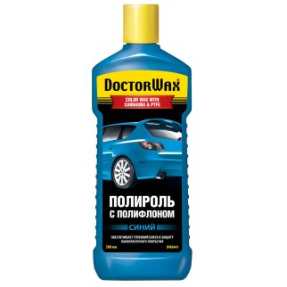 Полироль DOCTOR WAX с тефлоном синяя 300мл. фото