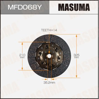 MFD068Y_диск сцепления! Mitsubishi Fuso Canter PA-FE71D/PB-FE70DB/KK-FE82D/PDG-FE70D 04> фото