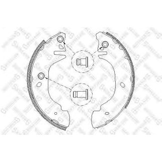 316 100-SX_=4305.00=541SBS=361560B=FSB332 !колодки барабанные Ford Transit 80-120 91-00 фото