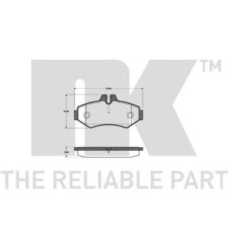 Колодки тормозные NK _223338 фото
