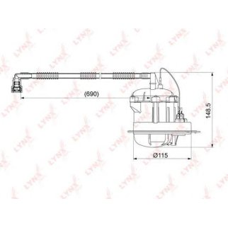 Фильтр топливный LYNXauto LF1065M фото