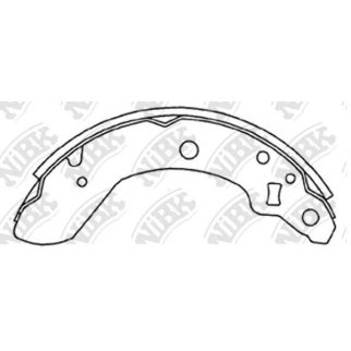 Колодки барабанные к-кт NiBK FN9967 фото