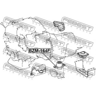 Опора двигателя FEBEST BZM-164F фото