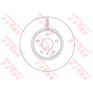 Диск тормозной передний вентилируемый TRW DF6811 фото