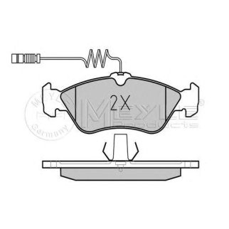 Колодки задние MB 2/3/4T-Sprinter/VW LT 28-46 II 96-06 MEYLE 025 215 9218 фото