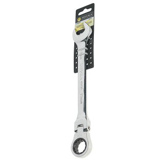 Ключ комбинированный 19мм трещоточный шарнирный ЭВРИКА фото