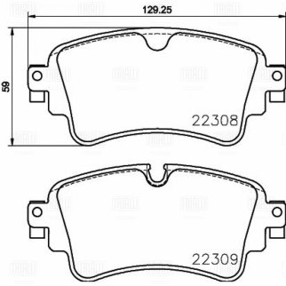Колодки торм. для а/м Audi A4 (B9) (17-)/A5 (16-)/Q5 (17-) диск. зад. (PF 4349) фото 3