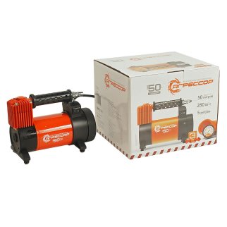 Компрессор автомобильный Агрессор 50л/мин с фонарем AUTOPROFI фото