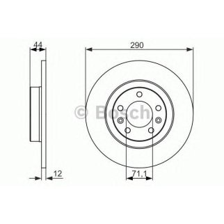 Диск тормозной задний BOSCH 0 986 479 130 фото