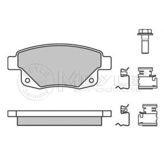 Колодки тормозные к-кт Meyle 025 244 8617W фото