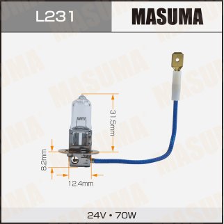 Лампа галогенная Masuma L231 фото