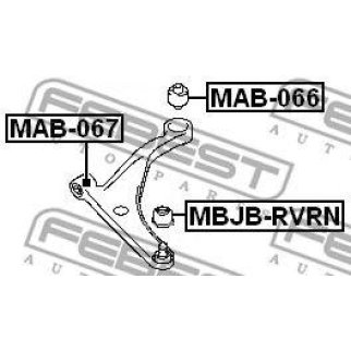 Сайлентблок передний подвески FEBEST MAB-066 фото